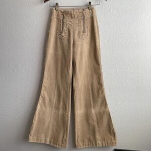 1970s Bell Bottom Flares with a double zipper closure